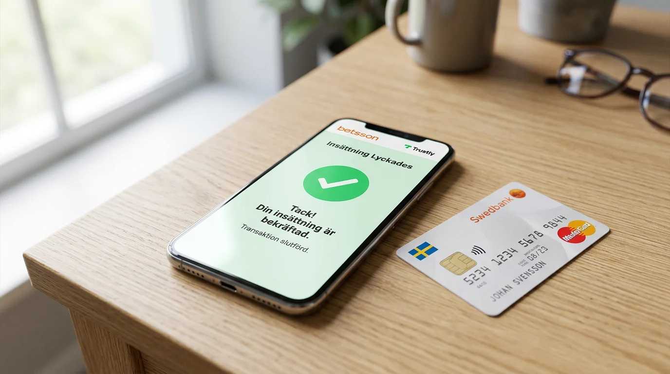 Insättning via Trustly på Betsson i Sverige