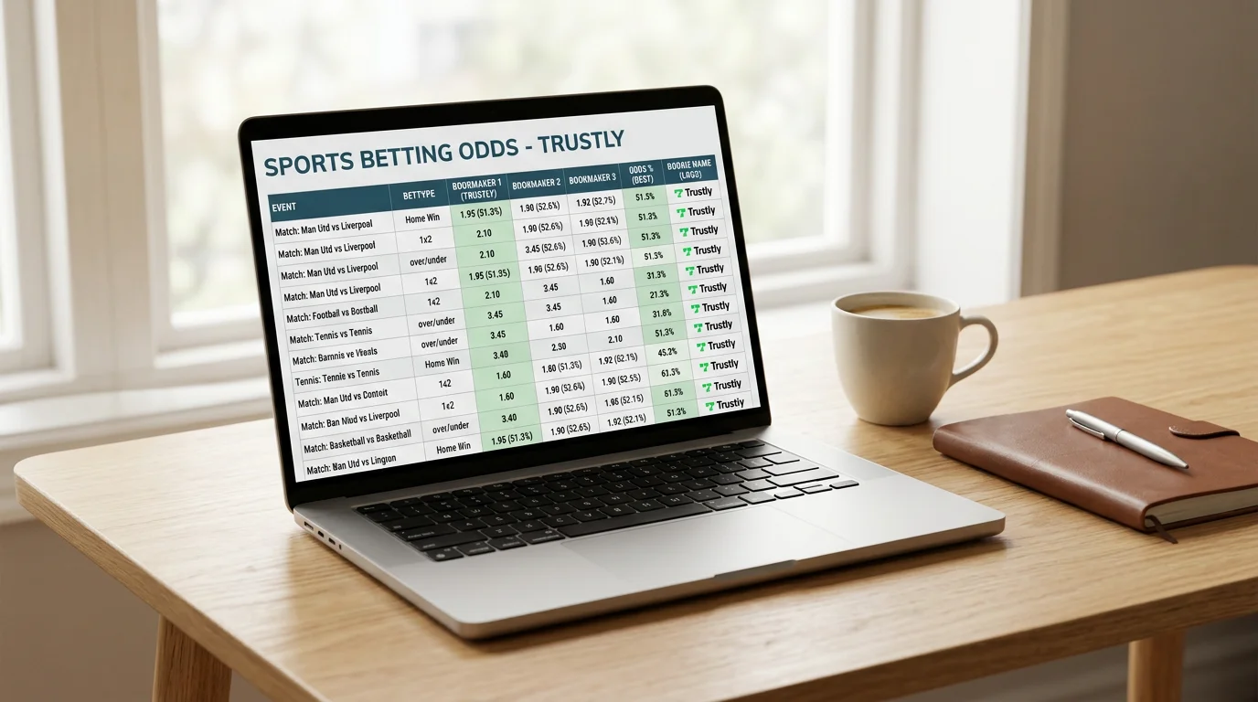 Trustly Bettingsidor med Bäst Odds — Oddsjämförelse 2026